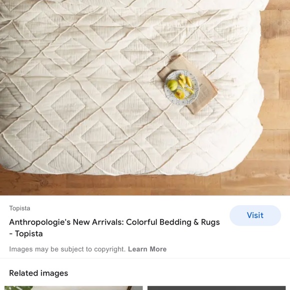 ISO stonesands quilt  Anthropologie IN SEARCH OF this quilt! QUEEN OR KING - Picture 2 of 2